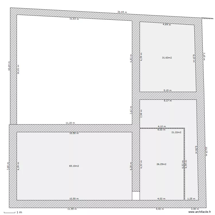 maison bas cot. Plan de 