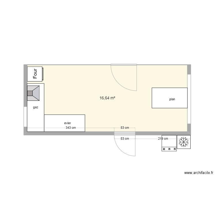 Extension. Plan de 0 pièce et 0 m2