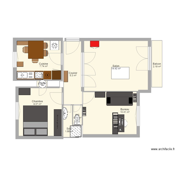 Appartement 22. Plan de 0 pièce et 0 m2