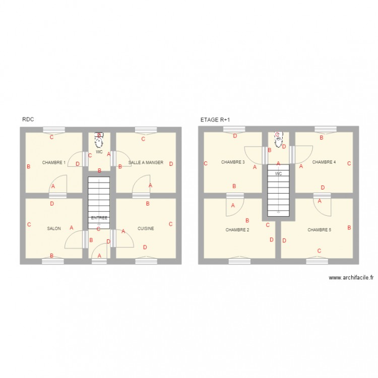 MAISON LABORDE. Plan de 0 pièce et 0 m2