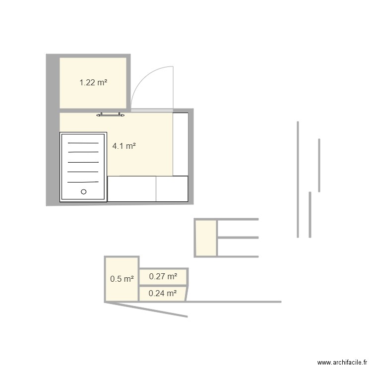 salle de bain . Plan de 0 pièce et 0 m2