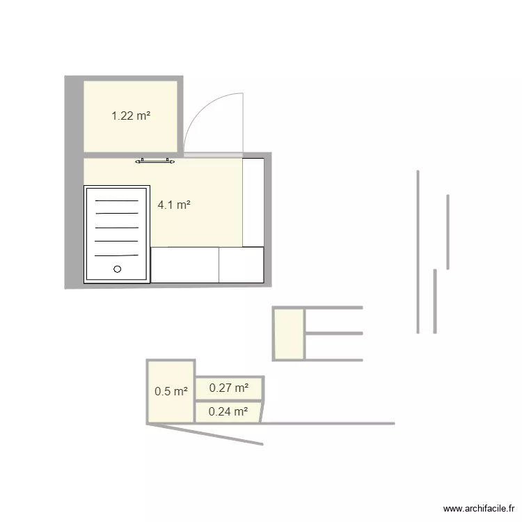salle de bain . Plan de 