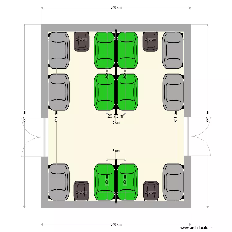 LOCAL POUBELLE POINCARE 45 51 VERSION 2. Plan de 