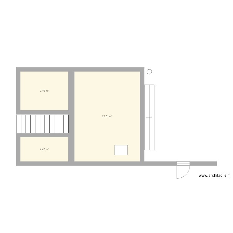 Terrasse facade. Plan de 0 pièce et 0 m2