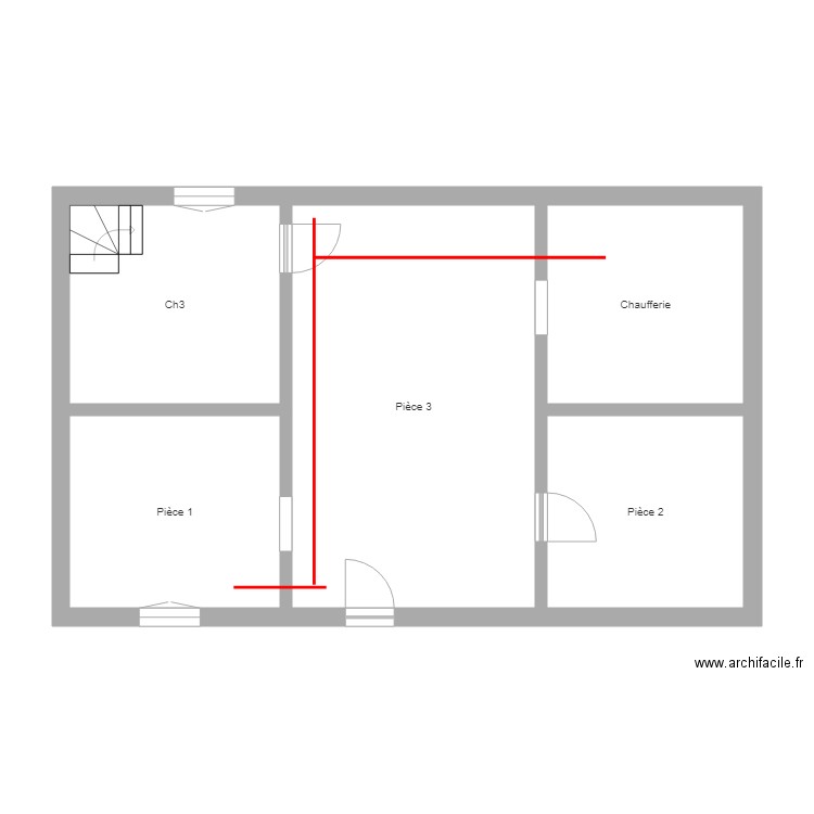 Guillemin RDC1. Plan de 0 pièce et 0 m2