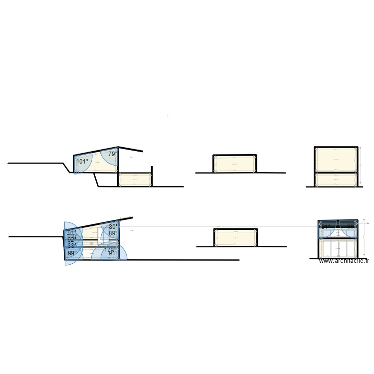 plan de coupe Cabanon2. Plan de 12 pièces et 122 m2