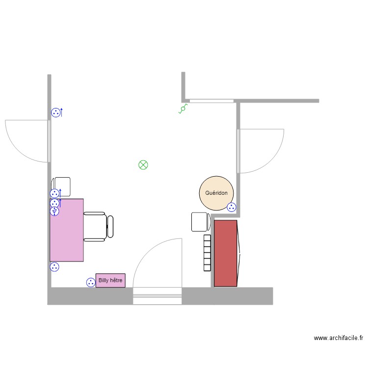 Bureau . Plan de 0 pièce et 0 m2