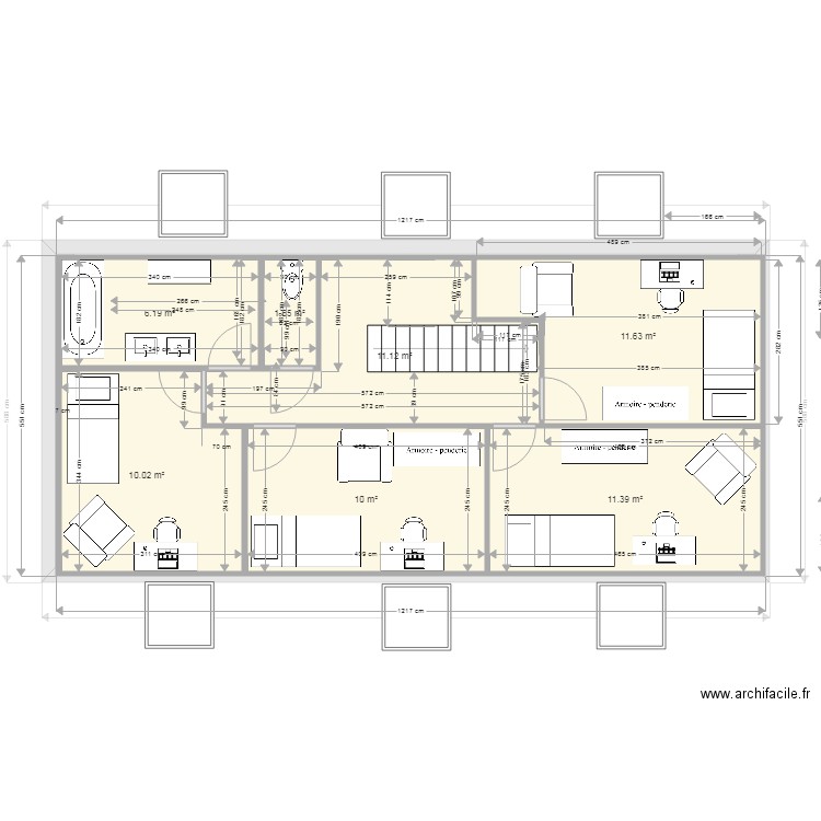 combles maison v2. Plan de 0 pièce et 0 m2