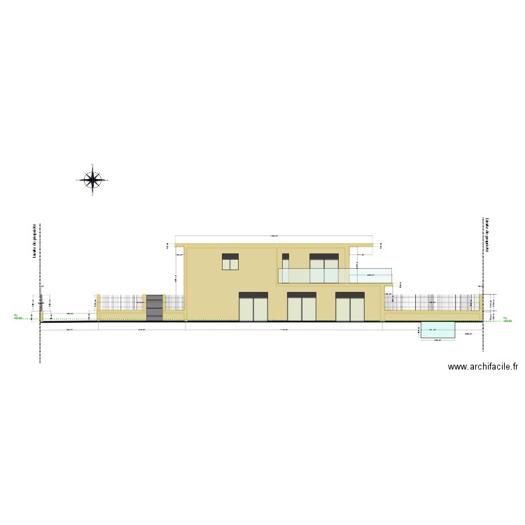 JC Façade SUD New COLOR. Plan de 0 pièce et 0 m2
