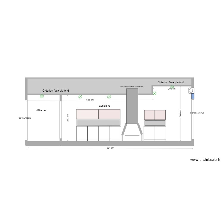 elevation longitudinale garage amenagement . Plan de 0 pièce et 0 m2