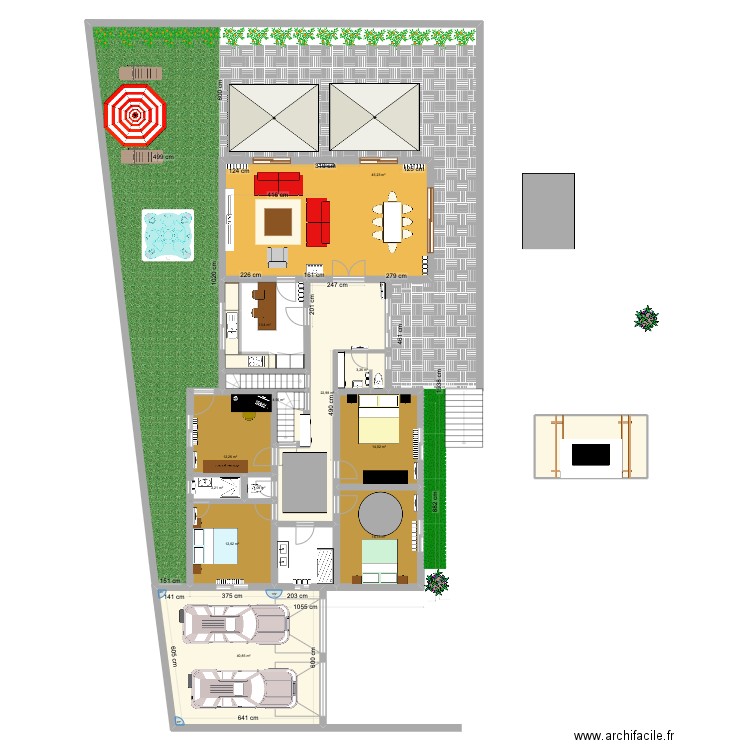 Vesoul1. Plan de 13 pièces et 202 m2