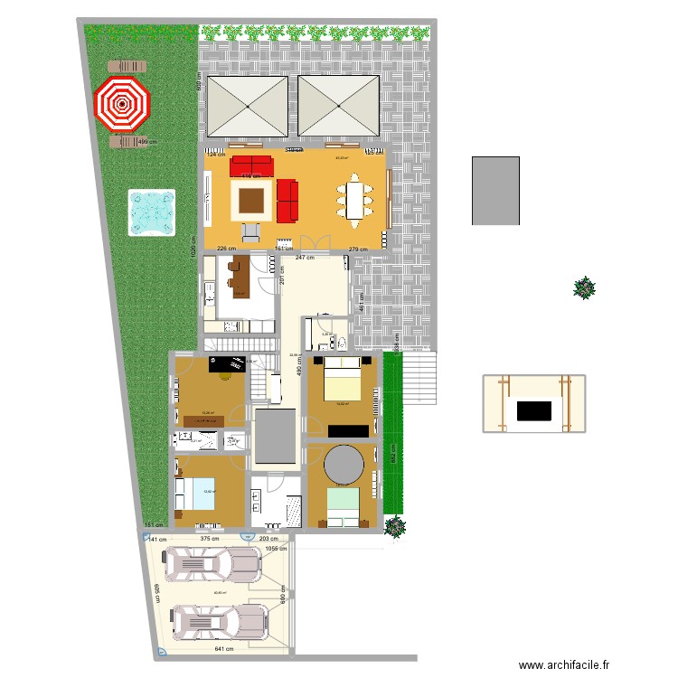 Vesoul1. Plan de 13 pièces et 202 m2