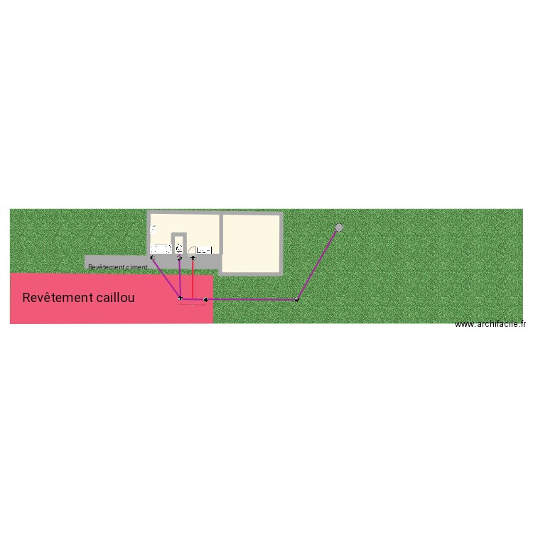 N 15. Plan de 1 pièce et 65 m2