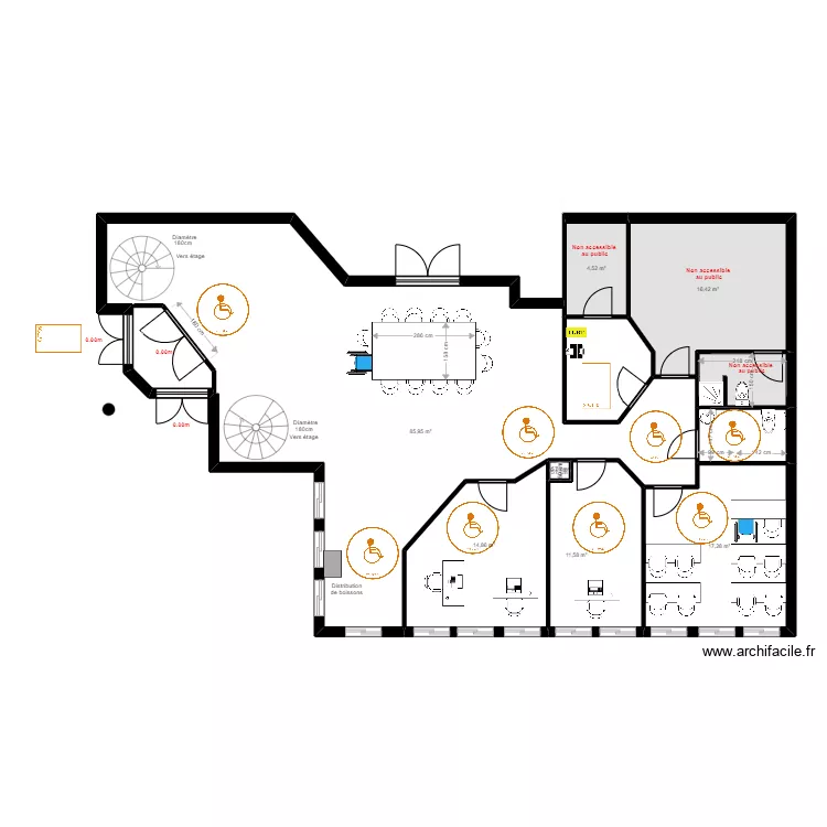 Greta Padovani hand rdc. Plan de 