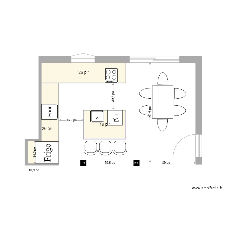 Plan futur souhaité V2. Plan de 0 pièce et 0 m2