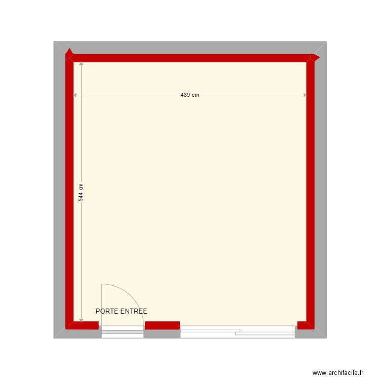 NAIDIN. Plan de 2 pièces et 27 m2