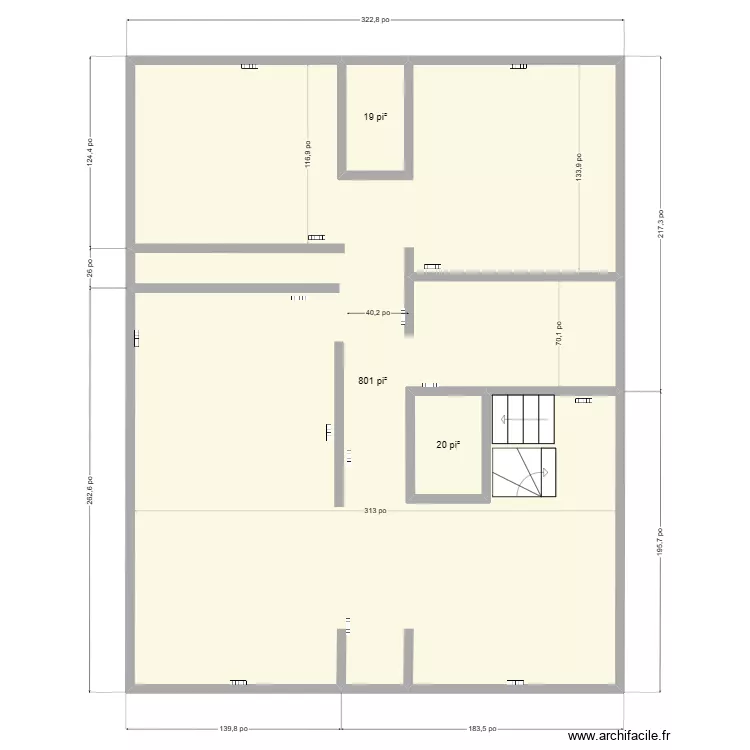 plancher reb2. Plan de 