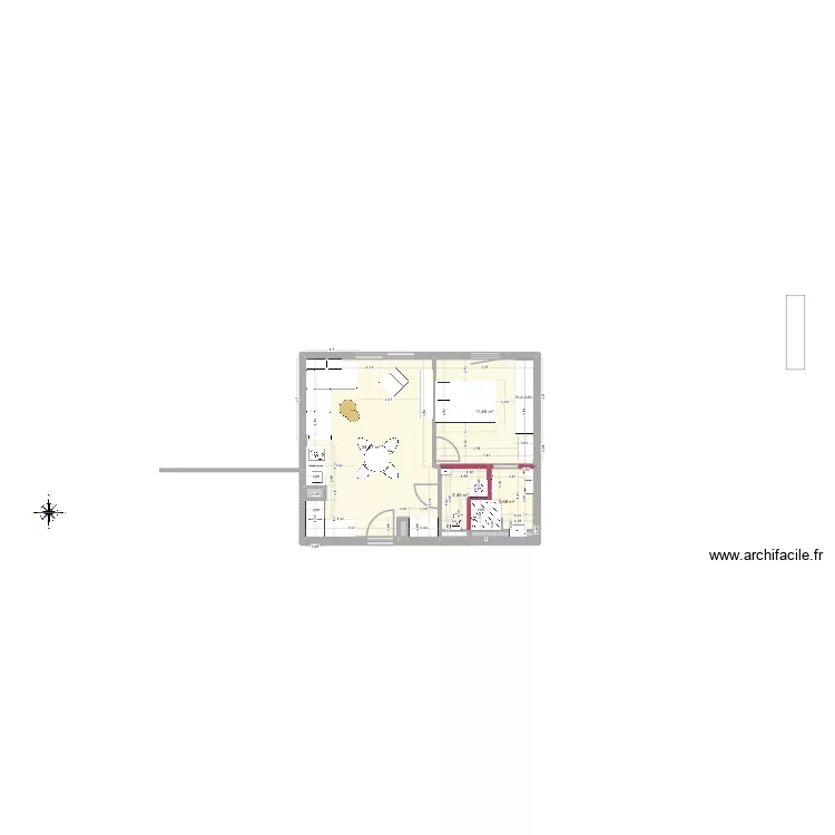 Agrandissement. Plan de 7 et 43 m² Agrandissement. Plan de 7 et 43 m²