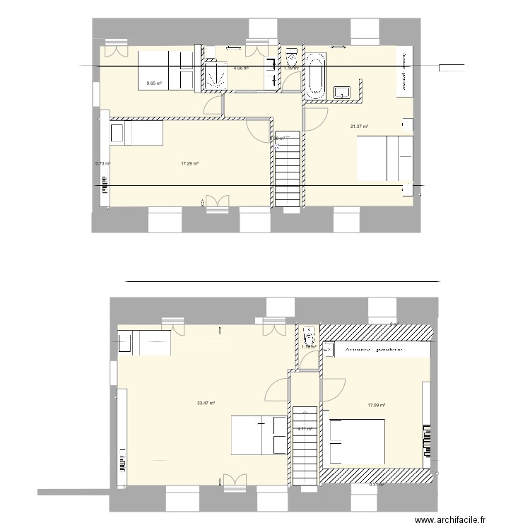 Carantec 1er Niveau. Plan de 0 pièce et 0 m2