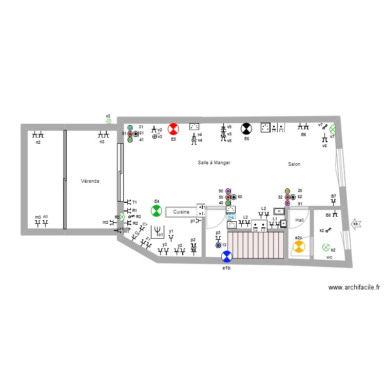Oli Rez de chaussée sans fil 06-08-23 105a  fin. Plan de 0 pièce et 0 m2