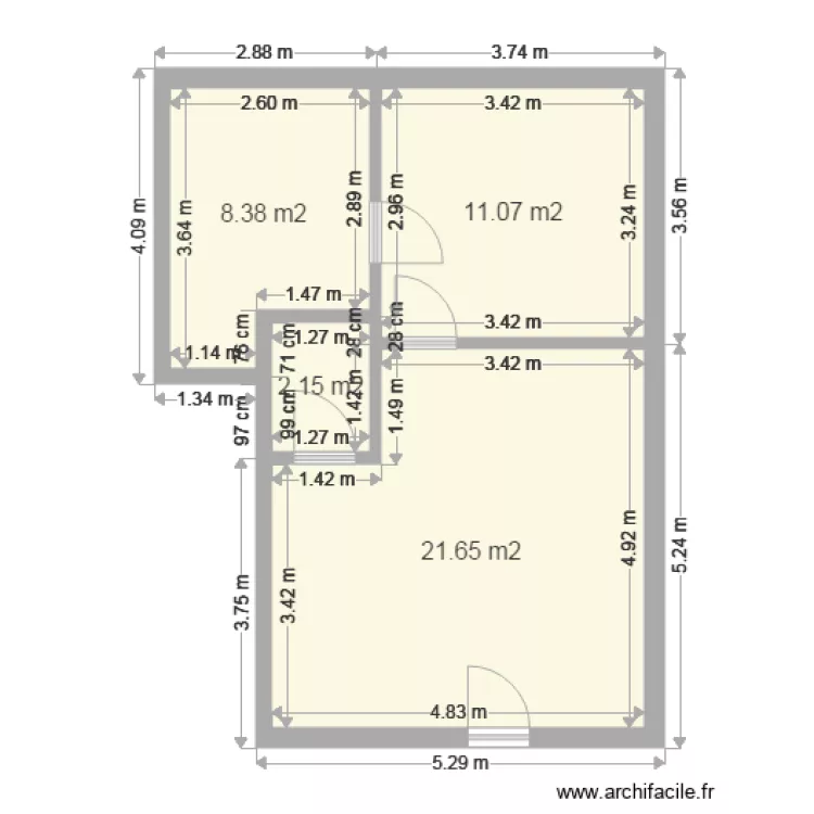 GROHENS KINTZHEIM. Plan de 