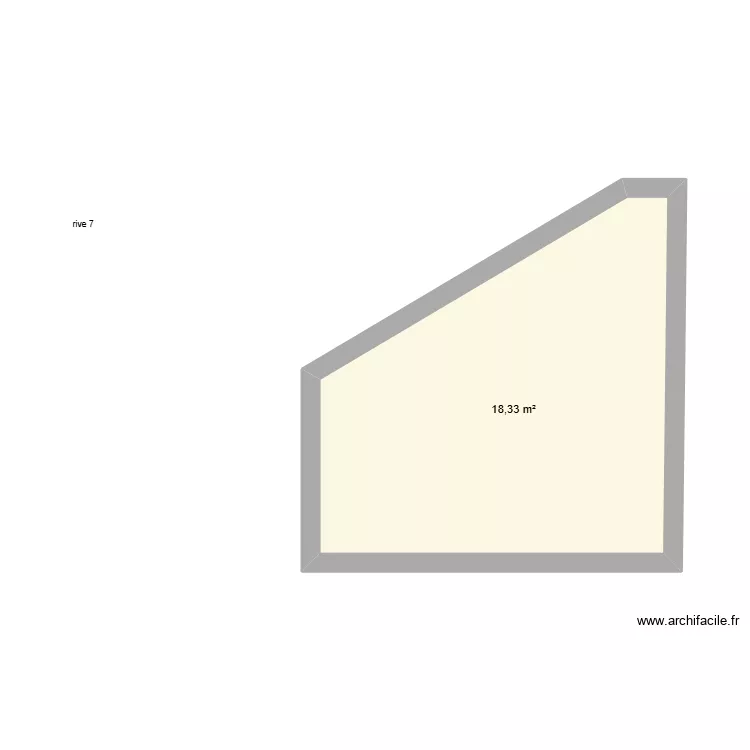 sous sol 1 rive. Plan de 1 et 18 m² sous sol 1 rive. Plan de 1 et 18 m²