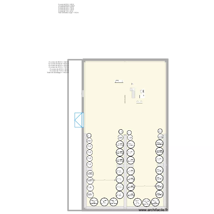 Cuverie Auvonne Rouge V3. Plan de 