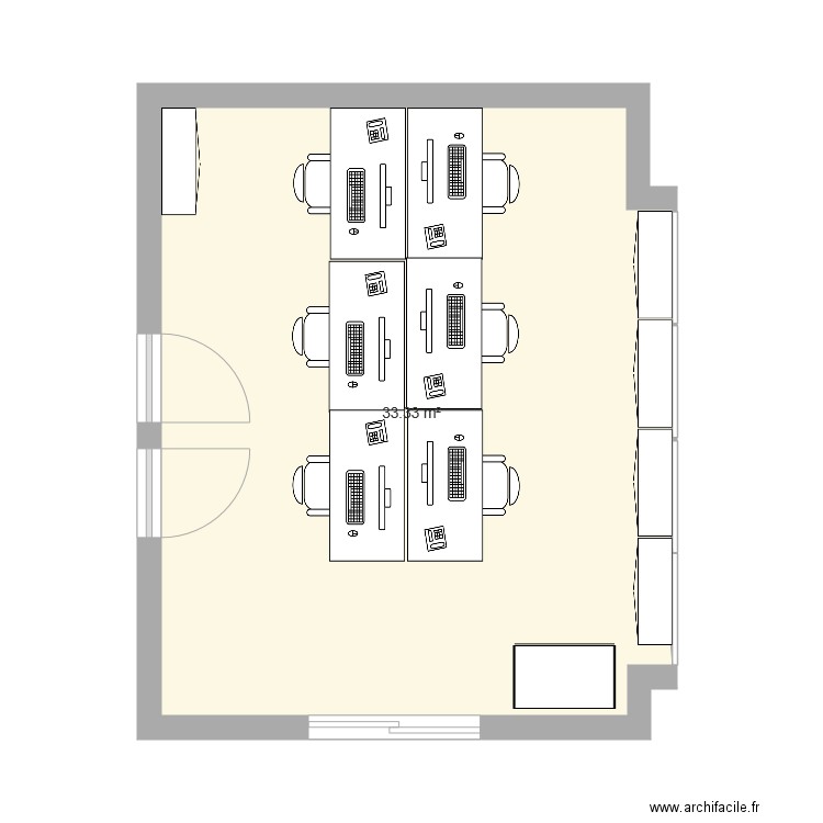 Bureau SDR plan actuel. Plan de 0 pièce et 0 m2