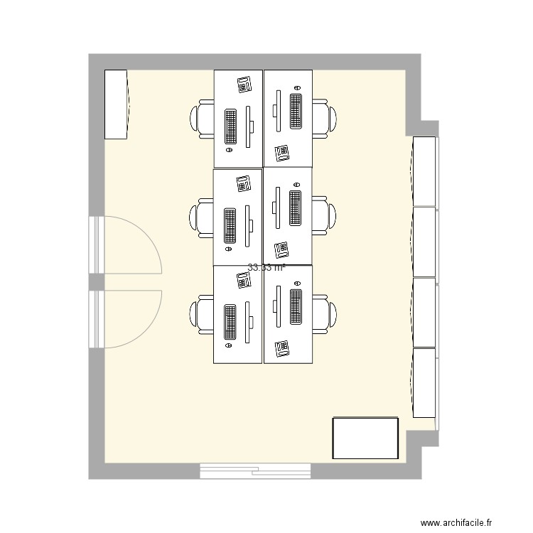 Bureau SDR plan actuel. Plan de 0 pièce et 0 m2