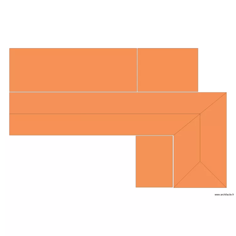 toiture exictante cabriere. Plan de 