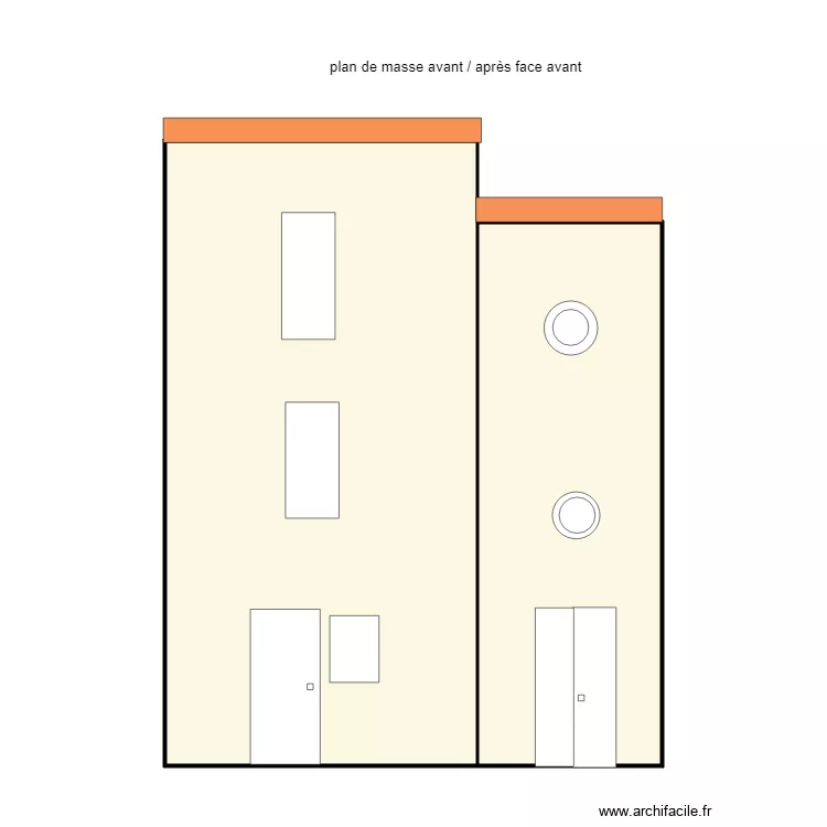 plan de masse avant apres face avant. Plan de 