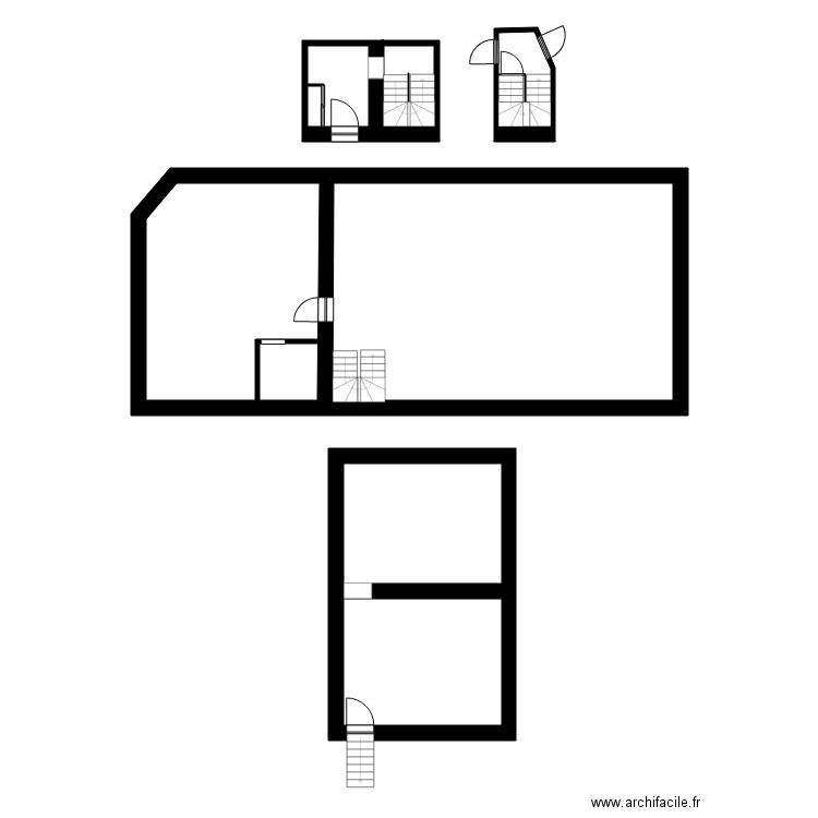 CHIR PC. Plan de 7 pièces et 172 m2