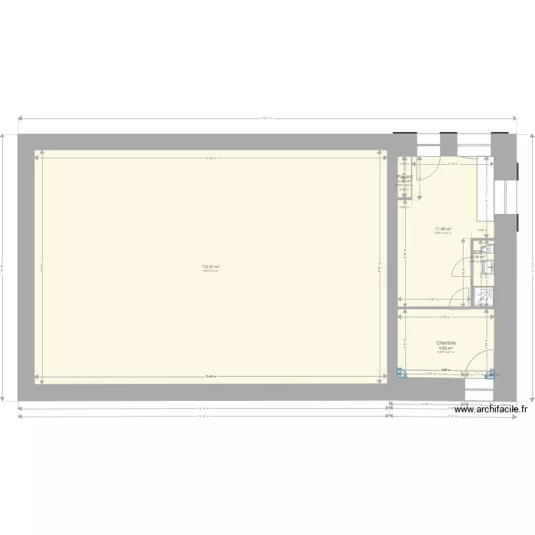 Studio. Plan de 