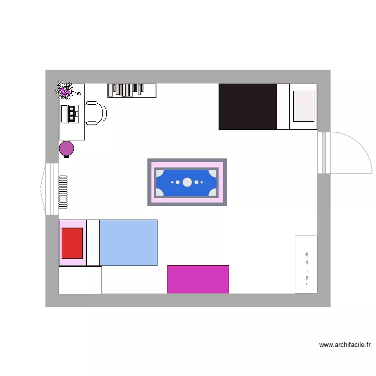 chambre vanderhoeven. Plan de 