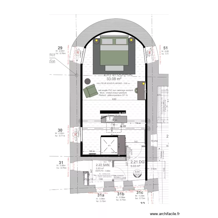 Chambre 9 C. Plan de Chambre 9 C. Plan de