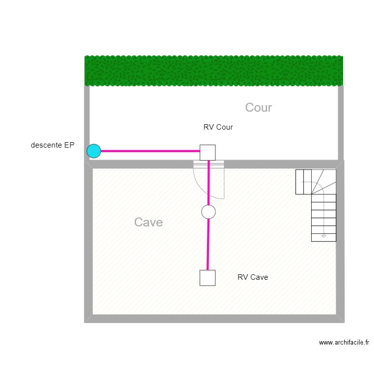 0221-23. Plan de 1 pièce et 38 m2