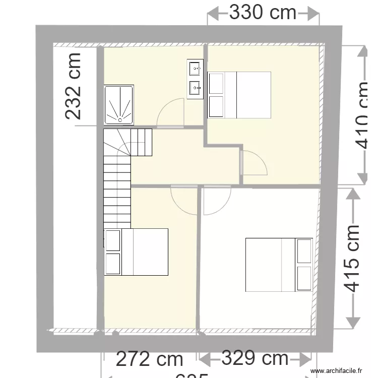 Plan remise Etage version 4. Plan de 