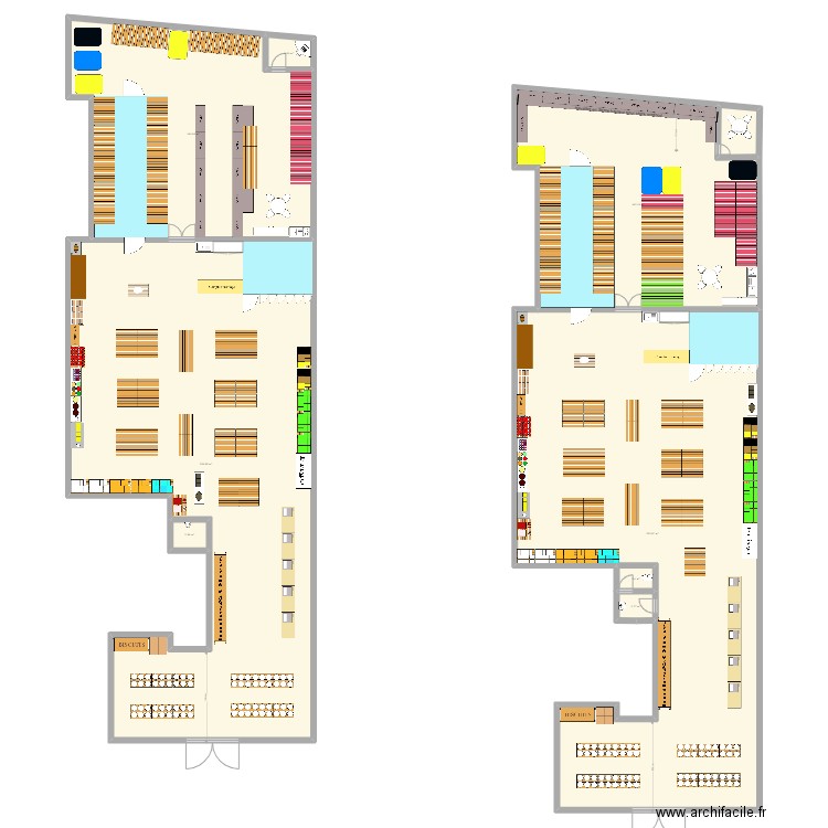 georges Henri. Plan de 9 pièces et 916 m2