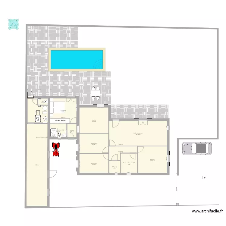 plan actuel maison. Plan de 