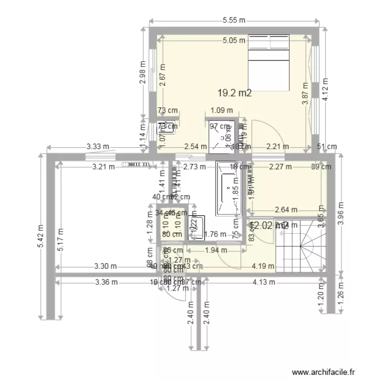 extension maison 1er etage v2. Plan de extension maison 1er etage v2. Plan de