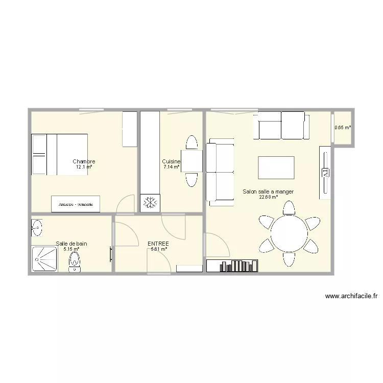 appartement 1. Plan de 