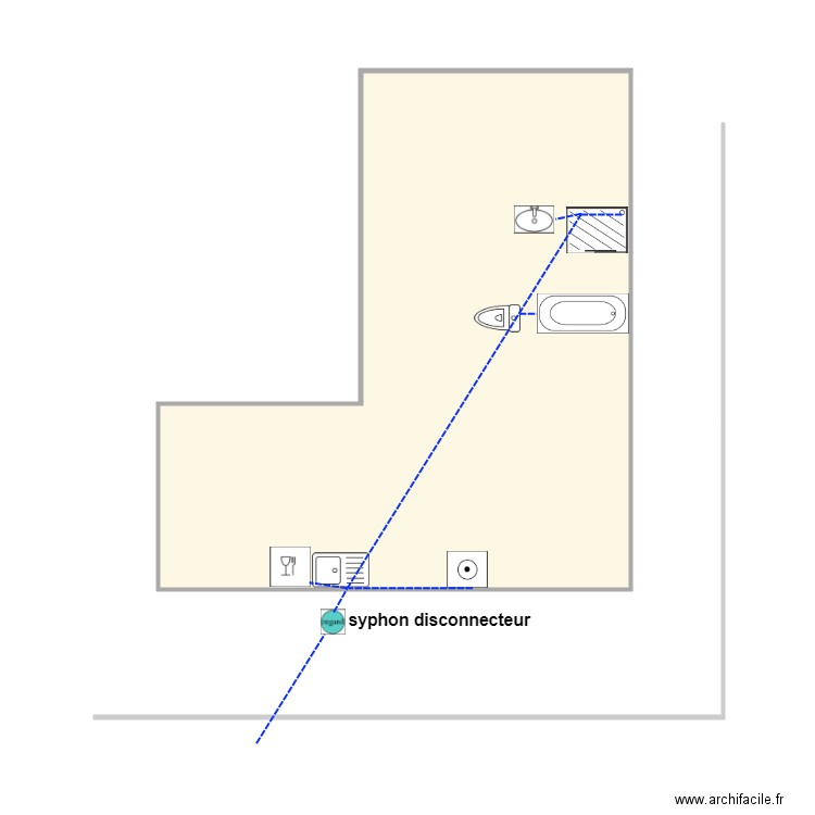 deniaud. Plan de 1 pièce et 34 m2