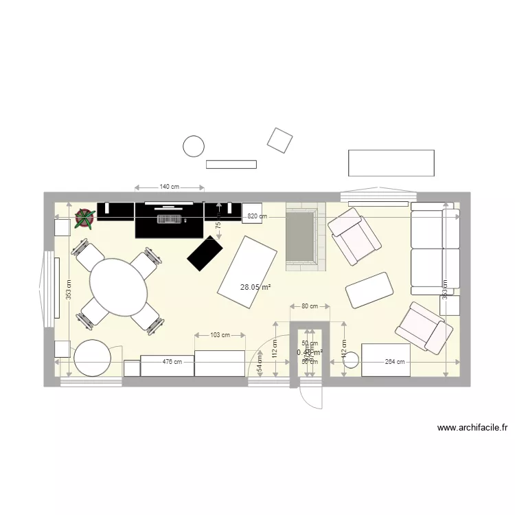 Séjour Salle à manger. Plan de Séjour Salle à manger. Plan de