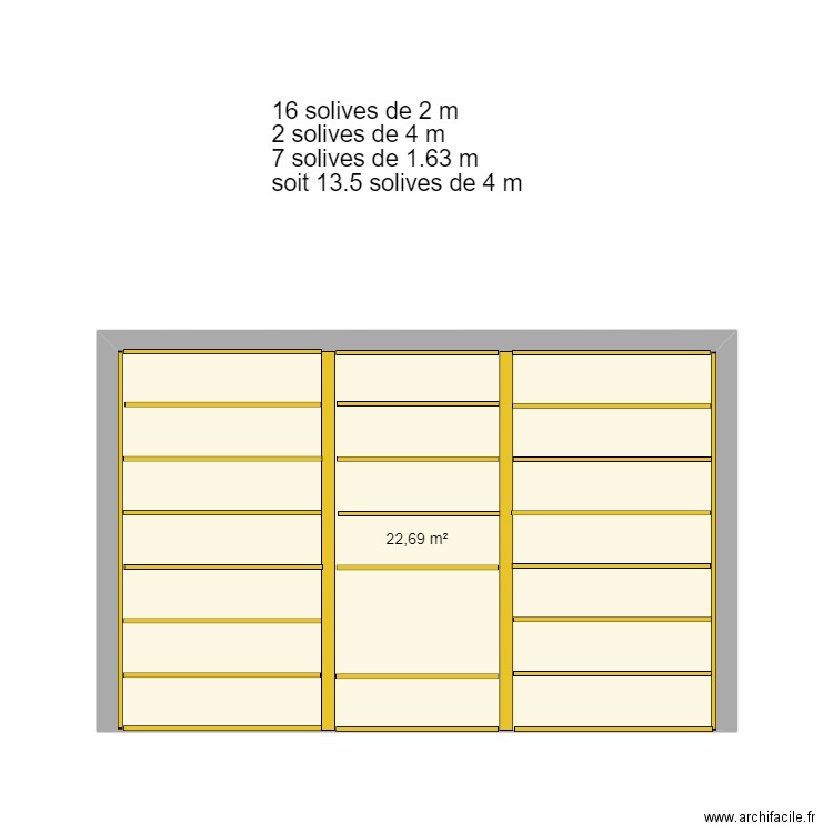 mezzanine garage. Plan de 0 pièce et 0 m2