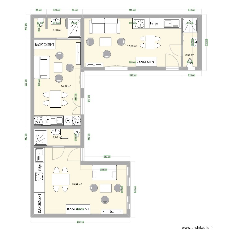 Elise DREUX 6. Plan de 6 pièces et 62 m2