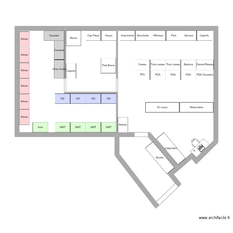 test. Plan de 4 pièces et 78 m2