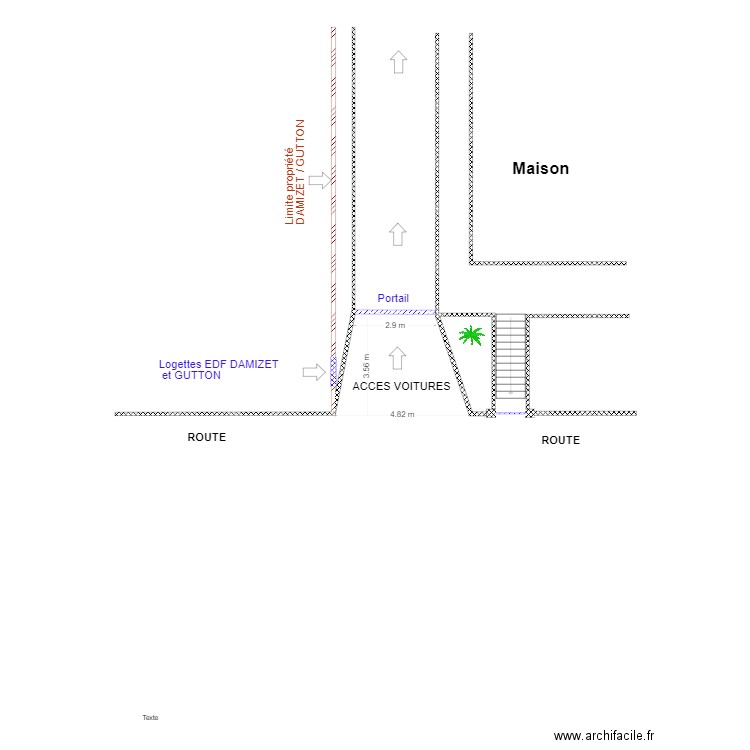 nouveau portail après travaux. Plan de 0 pièce et 0 m2