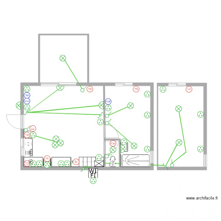 ELECTRICITE. Plan de 0 pièce et 0 m2