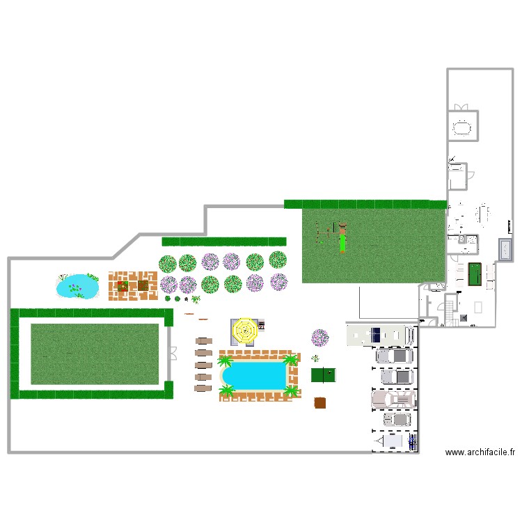 Plan Malo. Plan de 11 pièces et 69 m2