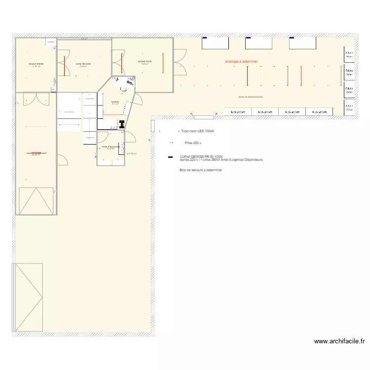 batiment LYON V1 elec. Plan de 